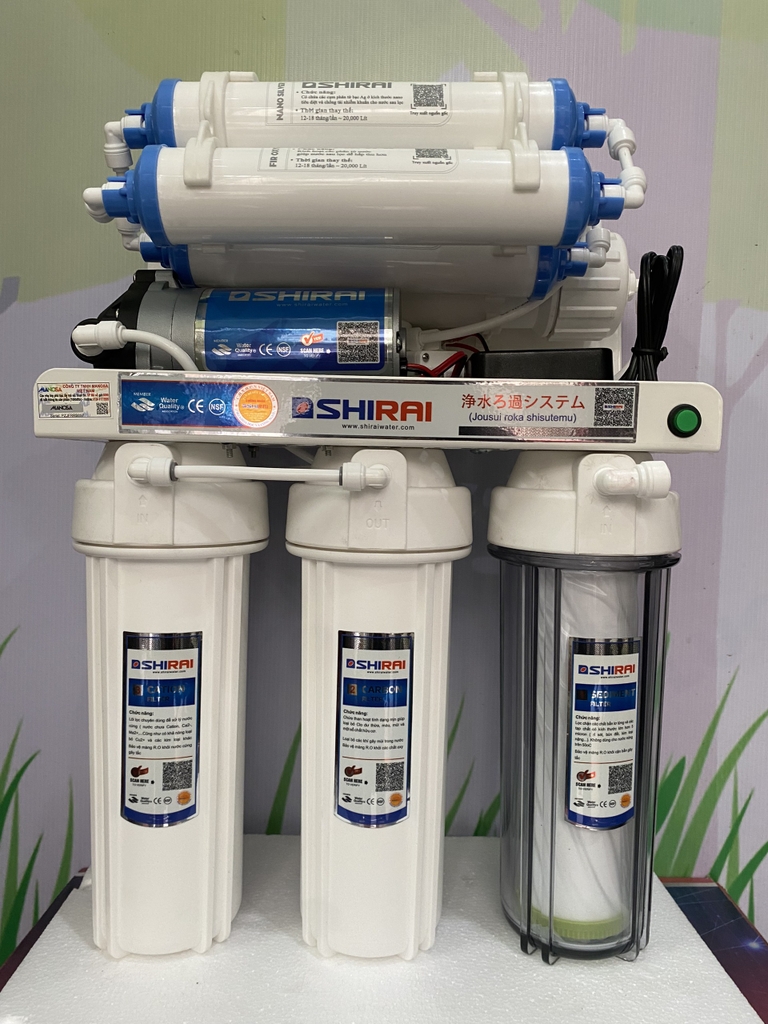Máy lọc nước SHIRAI SR009 (9 cấp lọc - không vỏ tủ - để gầm)