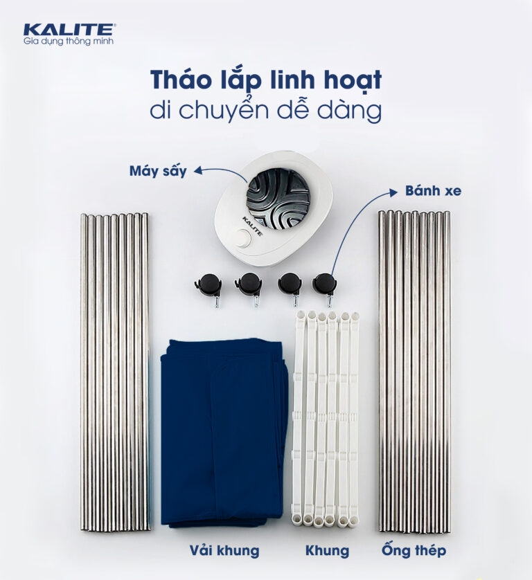 Tủ sấy quần áo Kalite KL6880 (900w -10 đến 15kg quần áo)