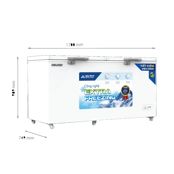 Tủ đông Hòa Phát 544 lít dàn Đồng HPF AD6544