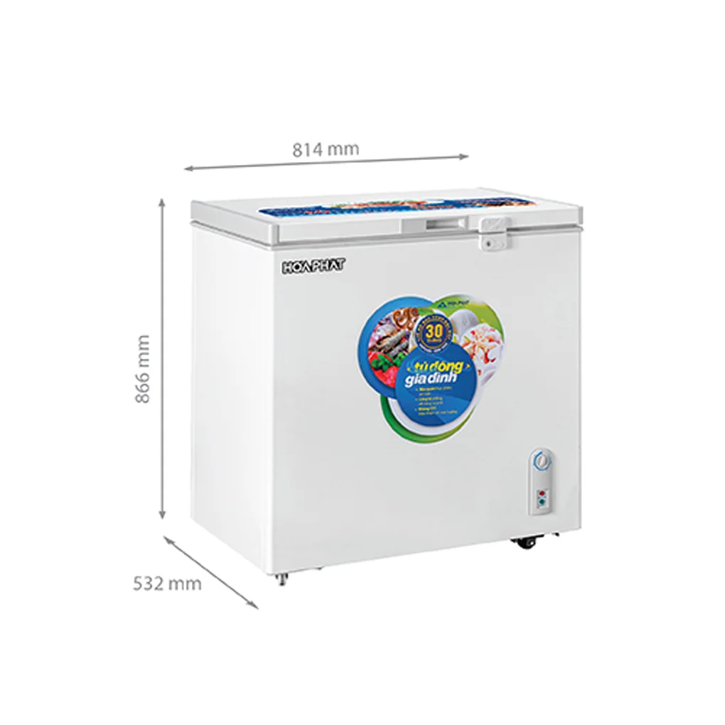 Tủ đông Hòa Phát 162 lít dàn Đồng - HPF AD6162