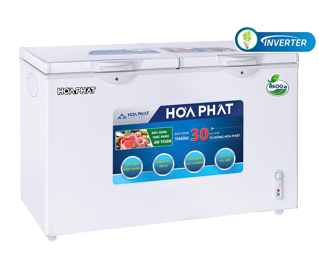 Tủ đông Hòa Phát inverter - 205 lít - dàn Đồng - HCFI 506S2Đ2