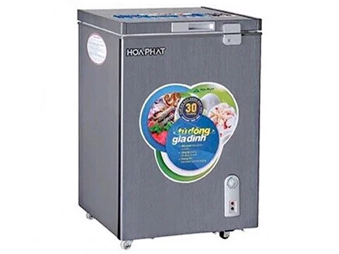 Tủ đông Hòa Phát 107 lít dàn Đồng - Màu đen HPF AD6107G