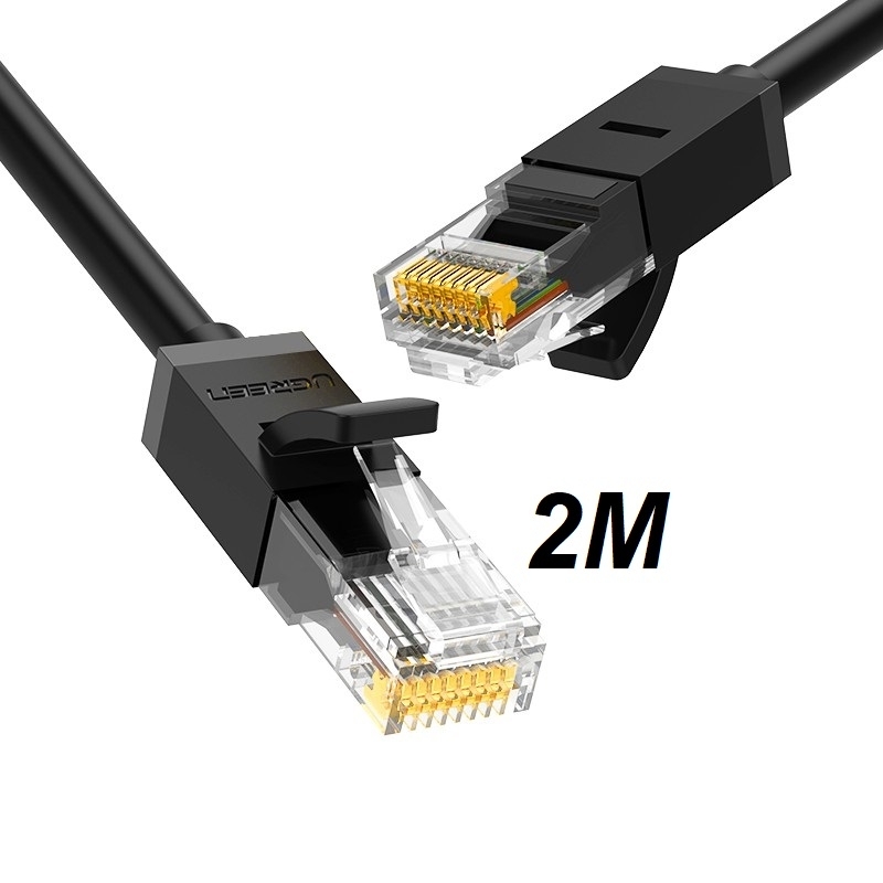 Cáp mạng Lan đúc sẵn 2 đầu Cat6 UTP Chính Hãng Ugreen 20160 Cao Cấp dài 2m