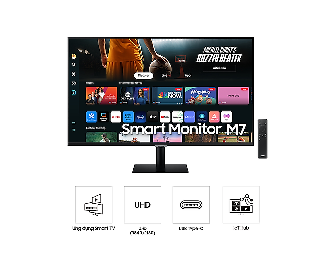 Màn hình thông minh Samsung M7 M70D LS32DM700UEXXV UHD, 4K, 60hz, VA