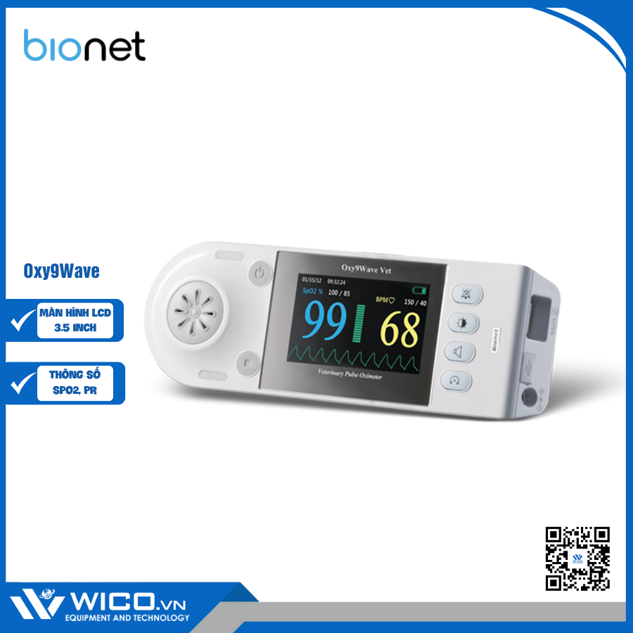 Máy Đo Spo2 Cầm Tay Bionet - Hàn Quốc Oxy9Wave | Wico Việt Nam