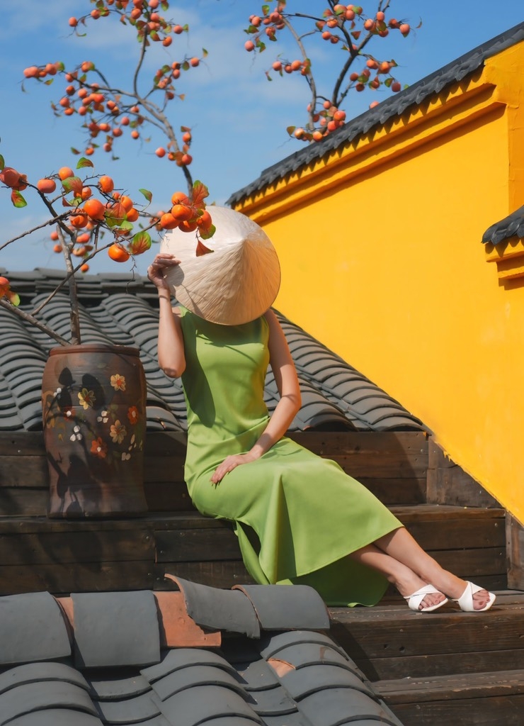 LAHER - Đầm suông xanh cốm