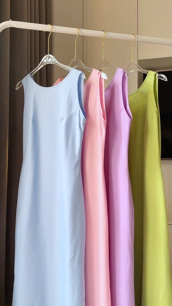 LAHER - Đầm suông xanh cốm