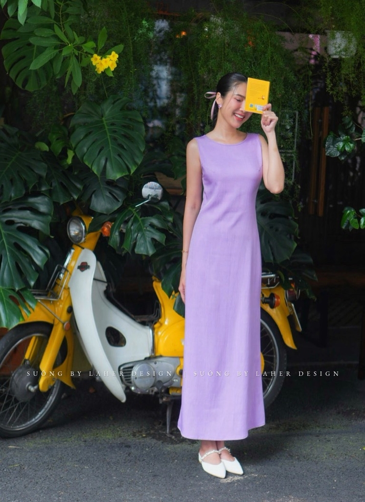 LAHER - Đầm suông xanh cốm