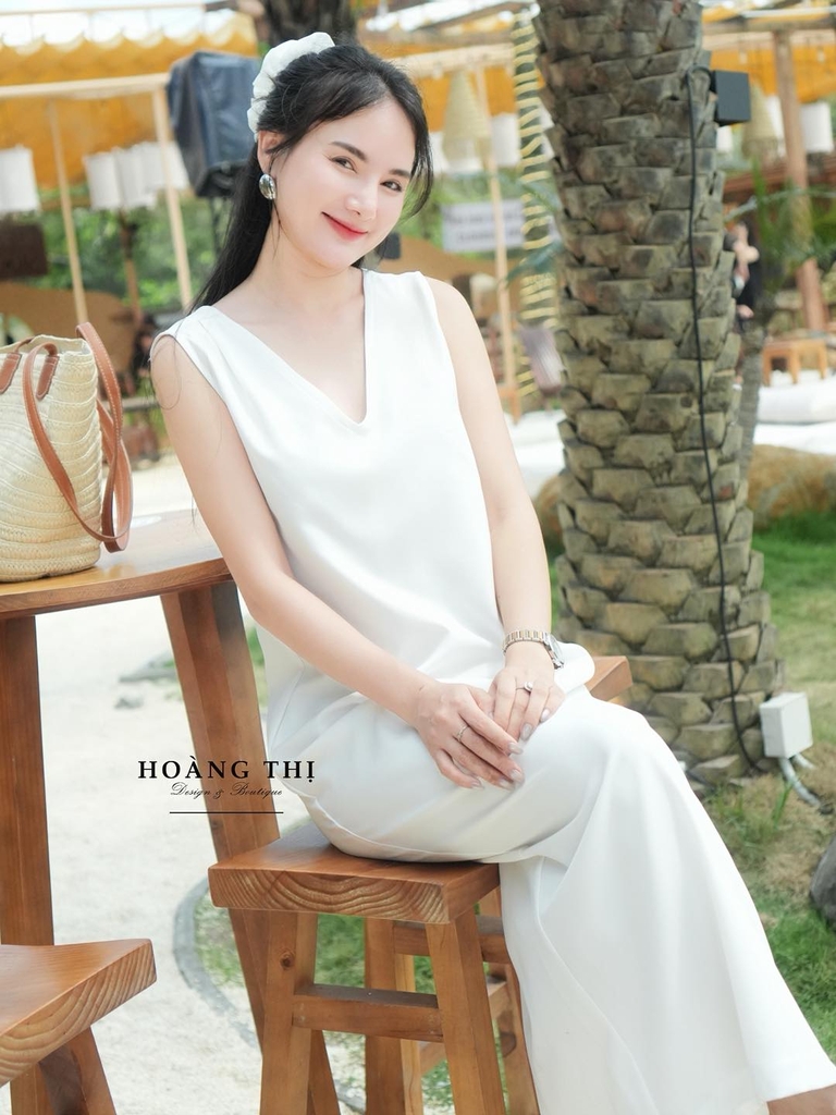ĐẦM SUÔNG TRẮNG KEM MỚI