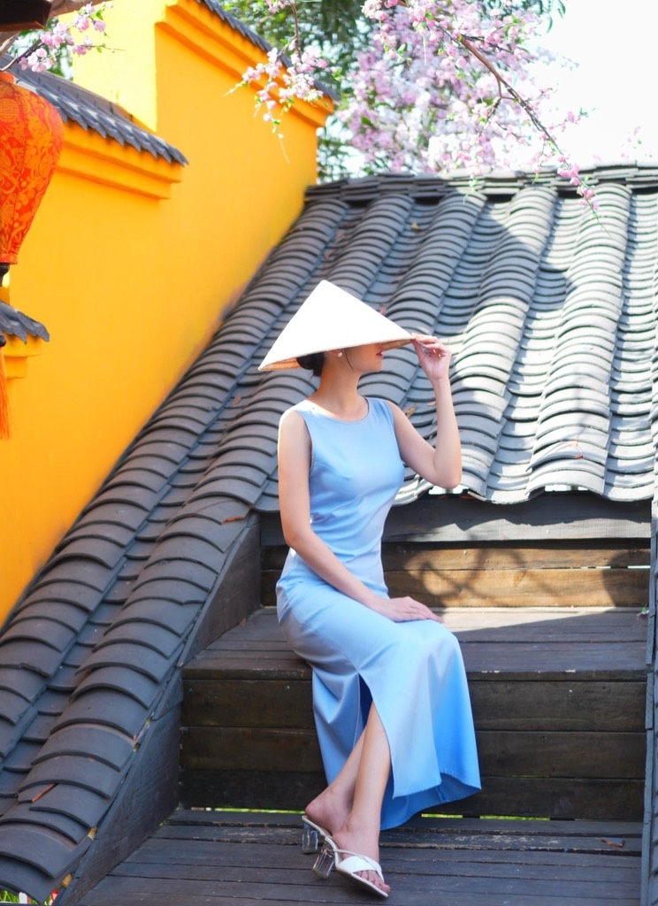 LAHER - Đầm suông xanh cốm