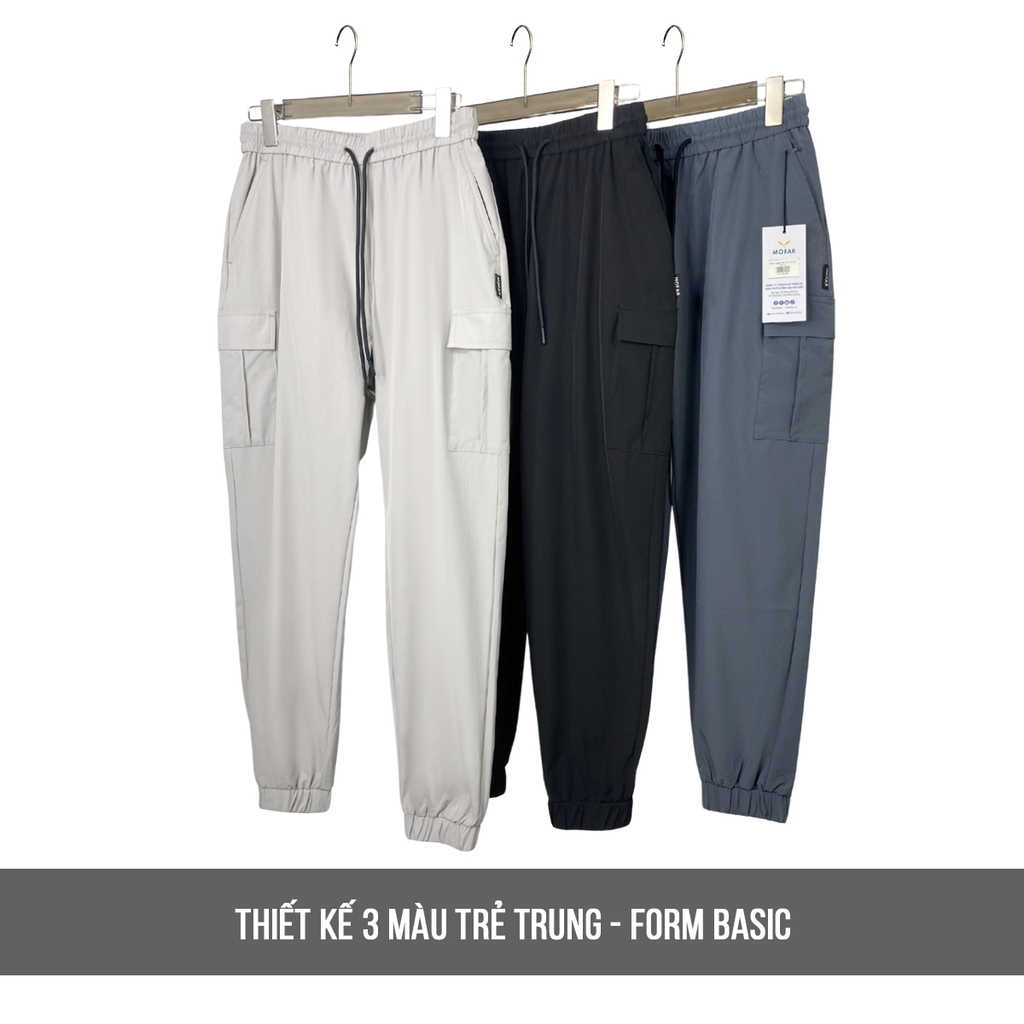 Quần Jogger Nữ Túi Hộp dáng ống rộng thể thao chất liệu gió 2 lớp cao cấp QJ013