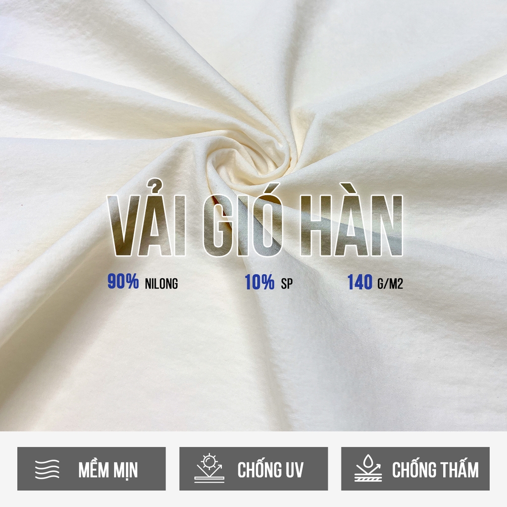 Quần suông ống rộng nữ cạp cao vải gió co dãn mềm mát MOFAR QS021