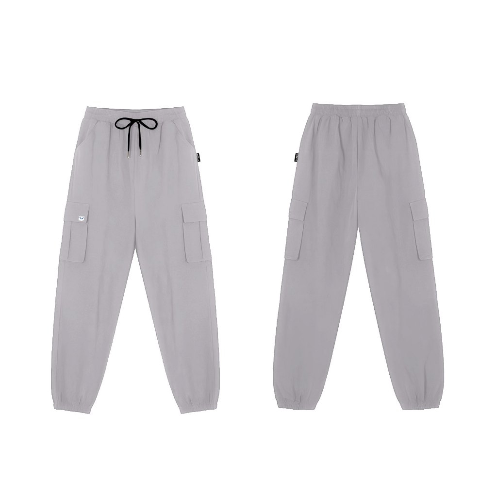 Quần Jogger Nữ Túi Hộp dáng ống rộng thể thao chất liệu gió 2 lớp cao cấp QJ013