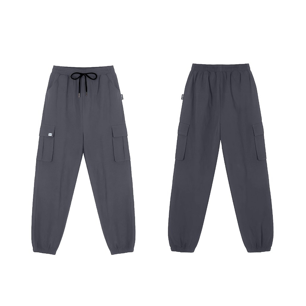 Quần Jogger Nữ Túi Hộp dáng ống rộng thể thao chất liệu gió 2 lớp cao cấp QJ013