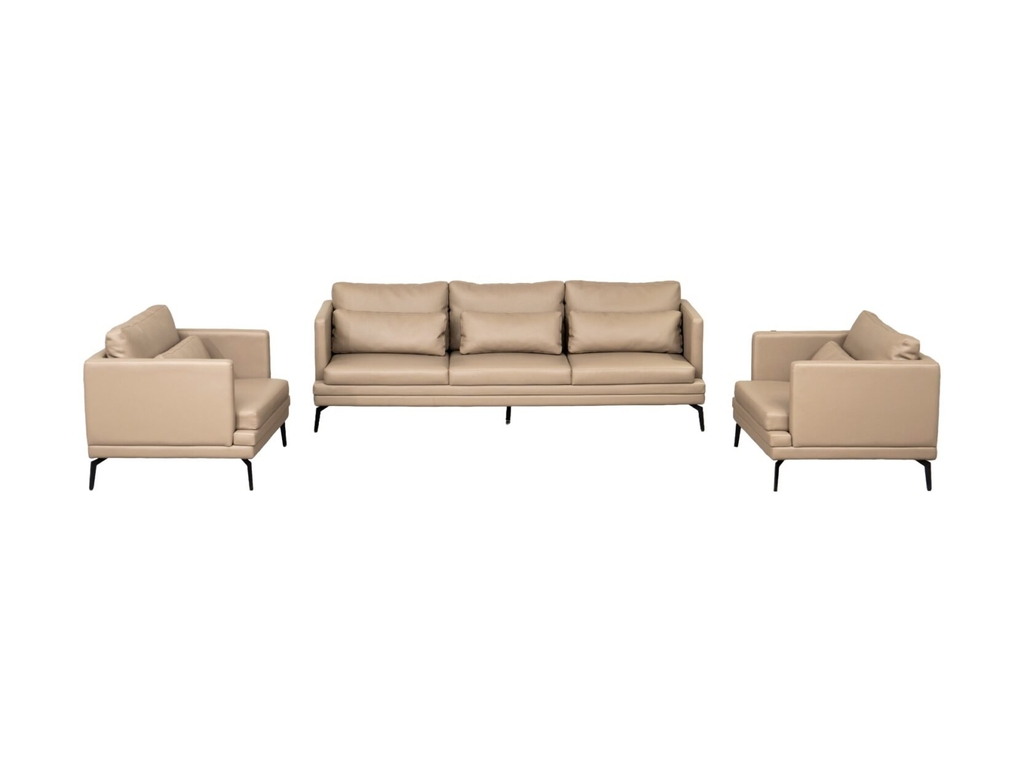 Bộ Sofa Da 3 Băng Góc Phải QP220