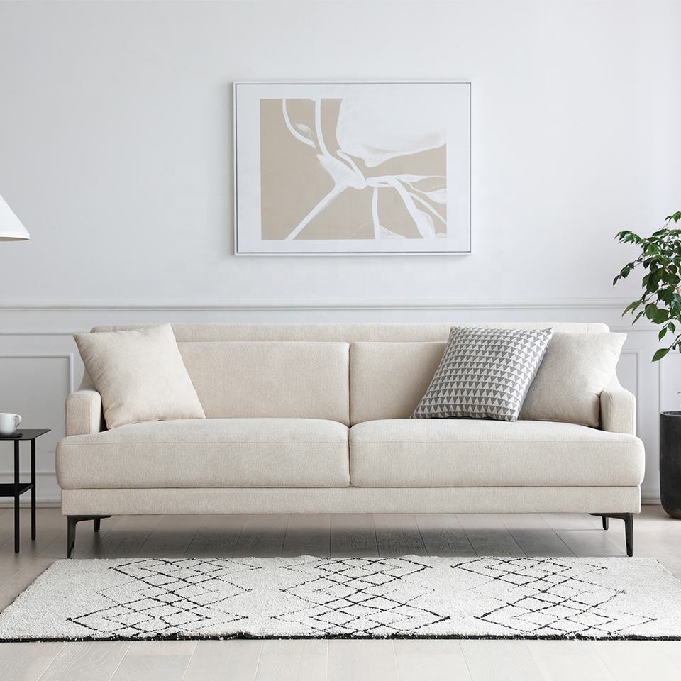 Sofa Băng Bọc Vải Phong Cách Scandinavian