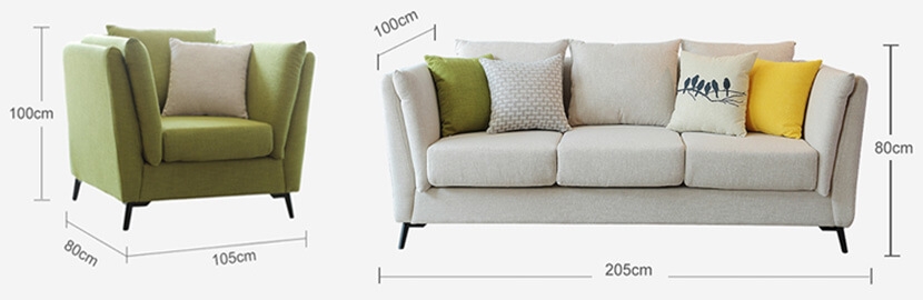 Sofa văng nỉ 5CSF-198