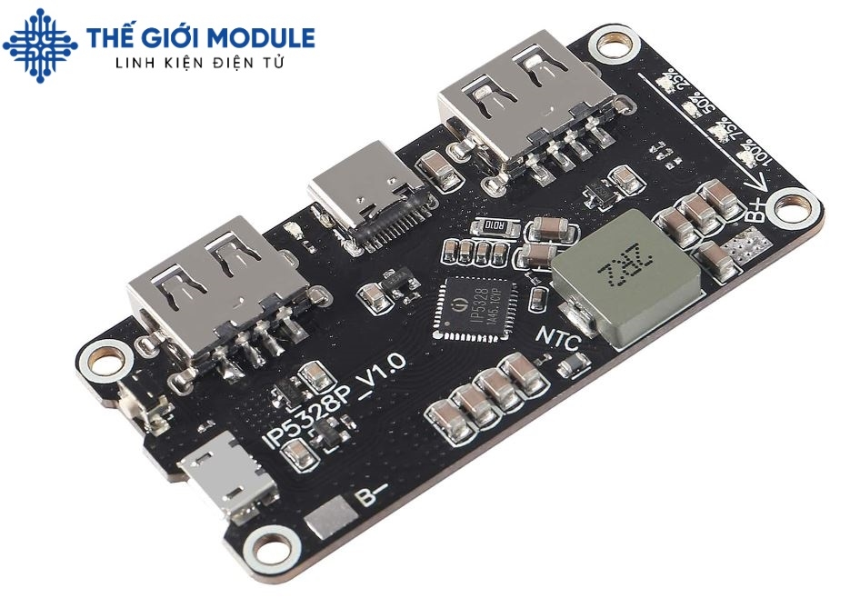 Mạch sạc pin dự phòng IP5328P (Sạc nhanh QC3.0 PD 18w) | Thế Giới