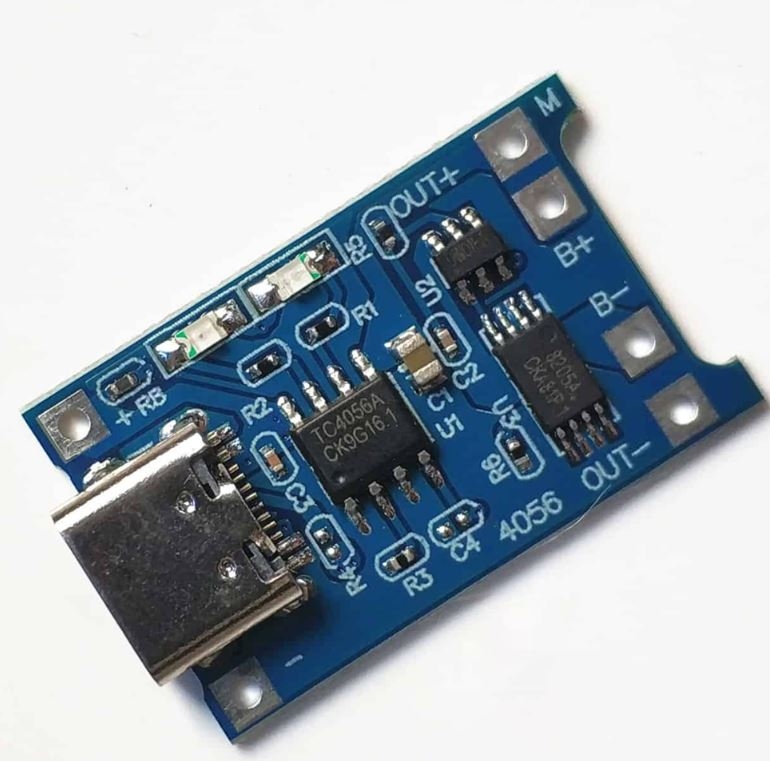 Mạch sạc TP4056 cổng type C có bảo vệ | Thế Giới Module