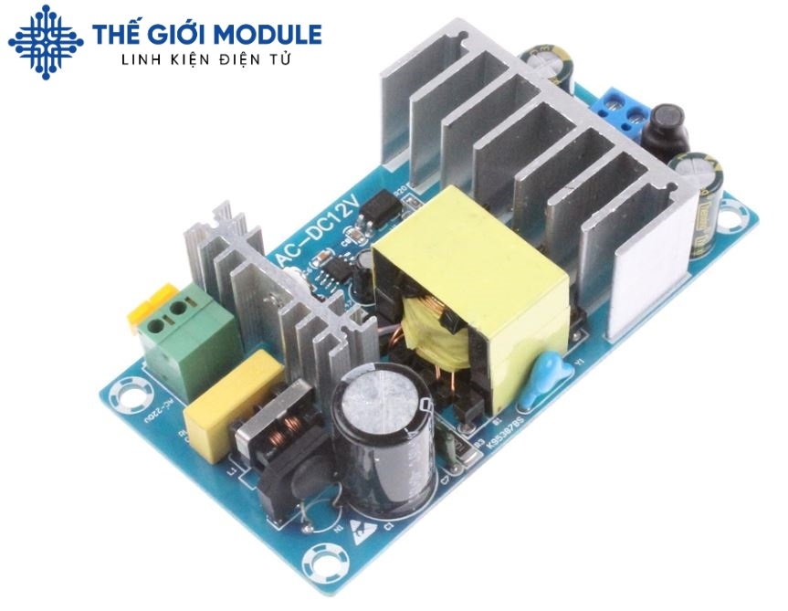 Module nguồn AC-DC input 85-265VAC oput 12VDC 8A 100W | Thế Giới Module