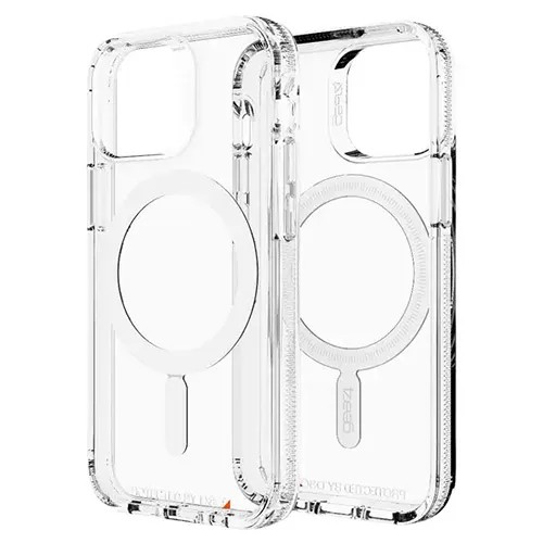 Luxury Magnetic Wireless Charge For Magsafe Case for iPhone  Back Cover Transparent Case