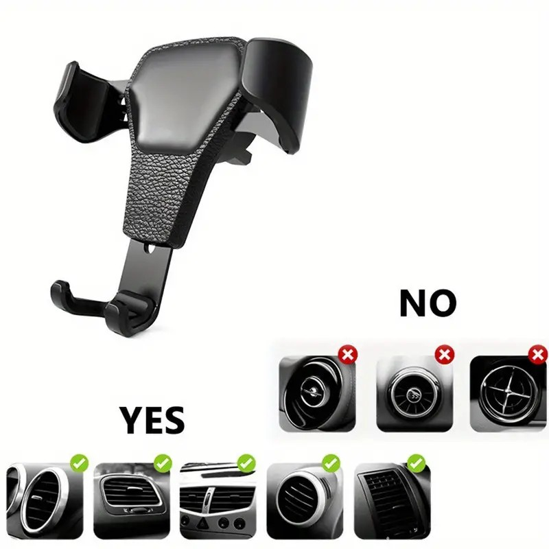 Car Navigation Mobile Phone Holder Car Air Outlet Anti Shaking Gravity Car Holder Factory Wholesale Mobile Phone Holder