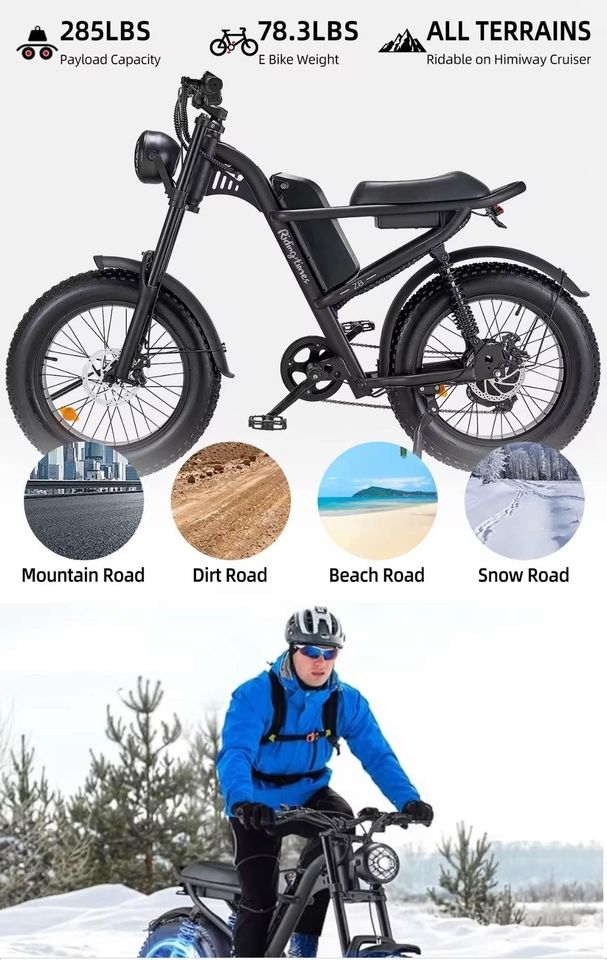 Electric Fat Bike (Elektriskais velosipēds ar lielām riepām)