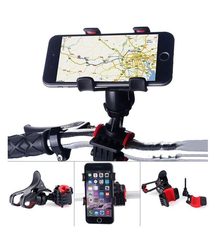 Mobile Phone Holders Live Streaming Microphone Stand Bicycle Motor Bike Rotating Phone Support Accessories