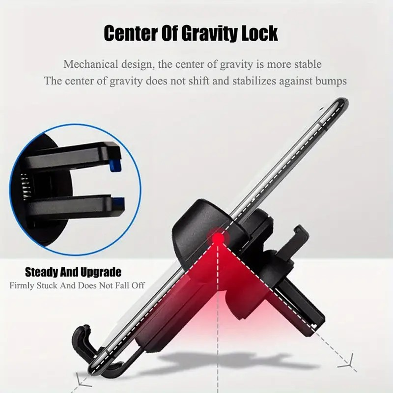 Car Navigation Mobile Phone Holder Car Air Outlet Anti Shaking Gravity Car Holder Factory Wholesale Mobile Phone Holder