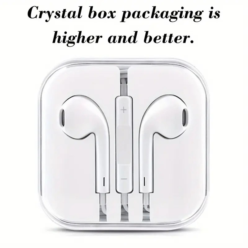 Wired Headphones 3.5mm Jack Headphones for Calling and Music with Bass Stereo Earbuds In-Ear Headphones Audio Electronics