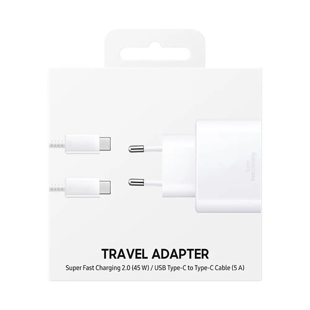 Set Charger for Iphone - Accessory Fast Charger PD 20W - with Lightning to Type-C Cable - White