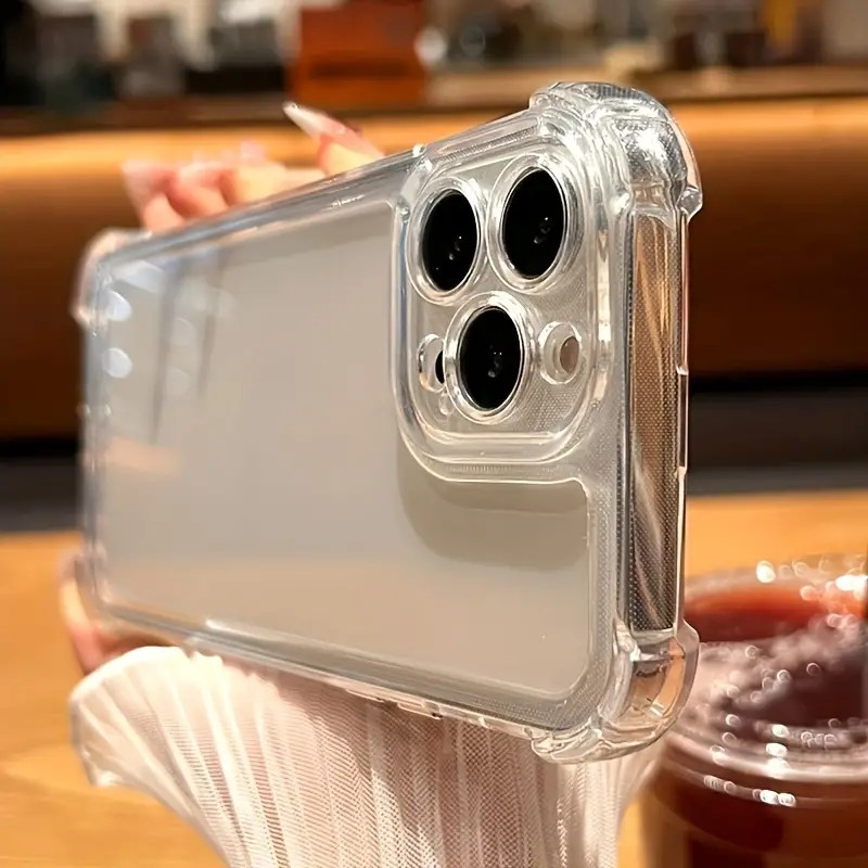 Luxury Original Shockproof Transparent Case For iPhone Bumper Cases Clear Back Cover