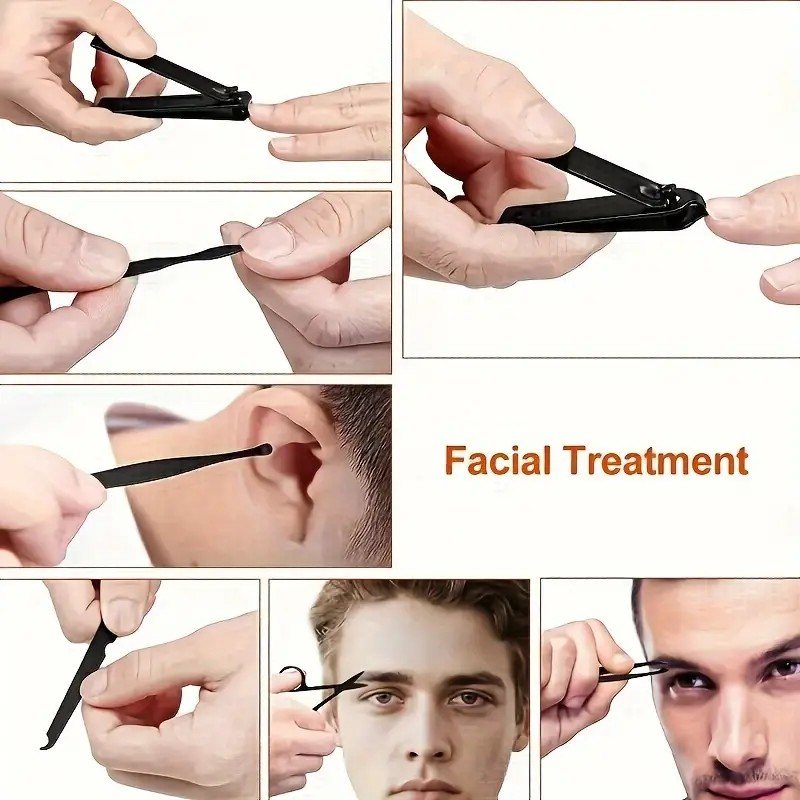Ultimate Nail Care Kit 24pcs - Professional Grade Manicure and Pedicure Set with Portable Travel Case, Cuticle Nippers, Cutter, and Grooming Tools for Salon-Quality Results at Home or On-The-Go . (24-gabalu nagu kopšanas komplektu)