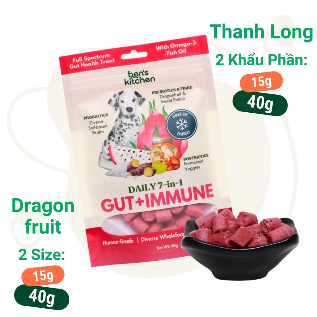 Immune Booster - THANH LONG - Bánh thưởng sấy thăng hoa