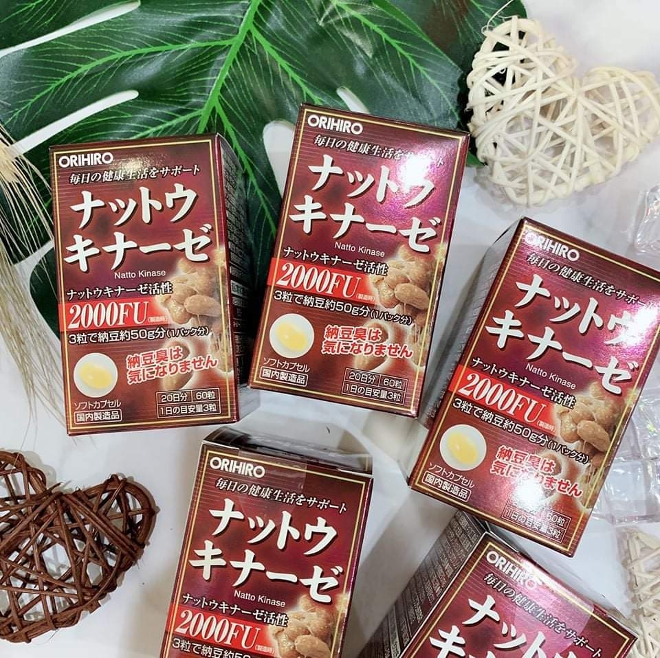 Viên Uống Chống Đột Quỵ Orihiro Natto Kinase 2000FU [60 Viên]