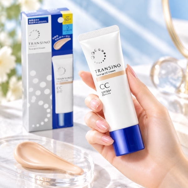 Kem Nền Chống Nắng Transino Tone Up CC Cream SPF50+ PA++++ 30g