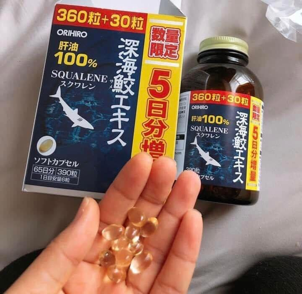 Viên Uống Dầu Cá Orihiro Squalene Nhật Bản [390 Viên]
