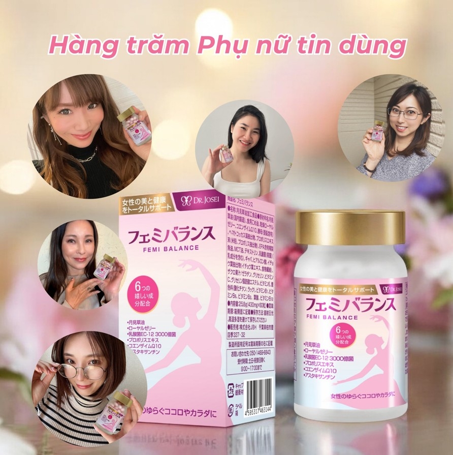 Viên Uống Điều Hoà Nội Tiết Tố Nữ Femi Balance Dr.Josei [60 Viên]