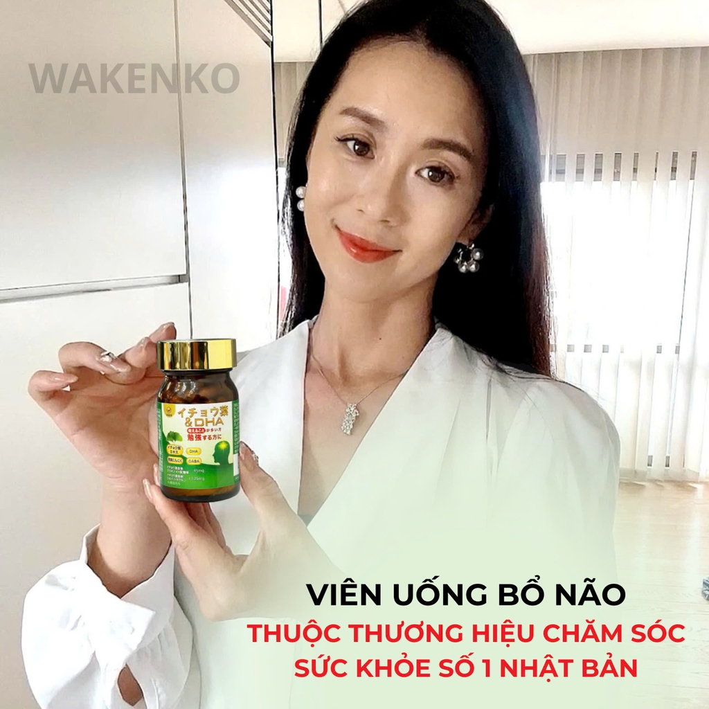 Viên Uống Tiền Đình Bổ Não Cao Cấp DHA + ICHOHA Wakenko [60 Viên]