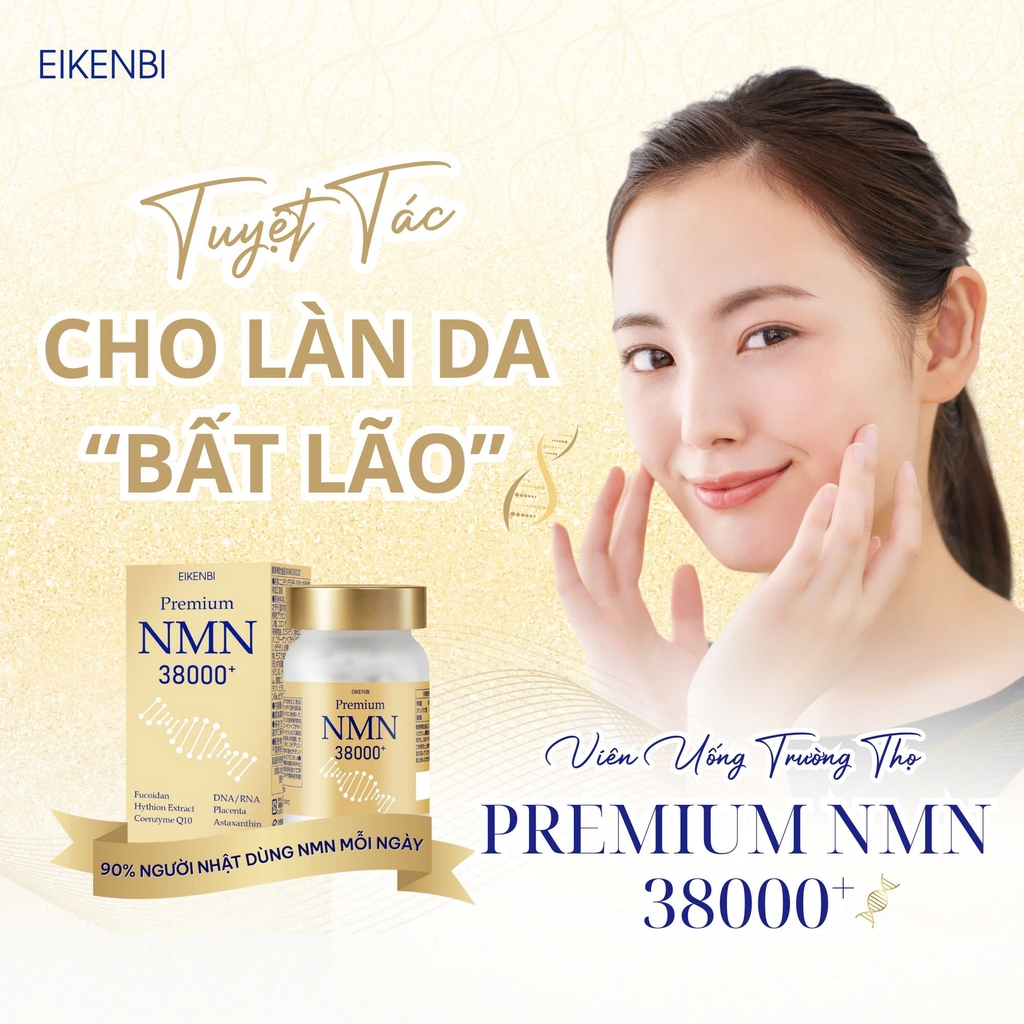 Viên Uống Chống Lão Hóa NMN 38000+ Eikenbi [90 Viên]