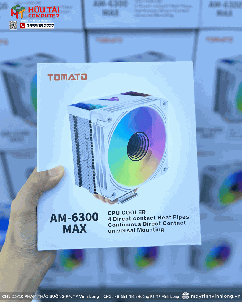 TẢN NHIỆT TOMATO AM6300 MAX BLACK ( VÔ CỰC)