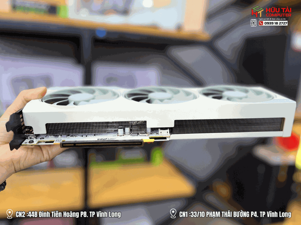Card màn hình SPARKLE Intel® B580 White OC – 12GB GDDR6