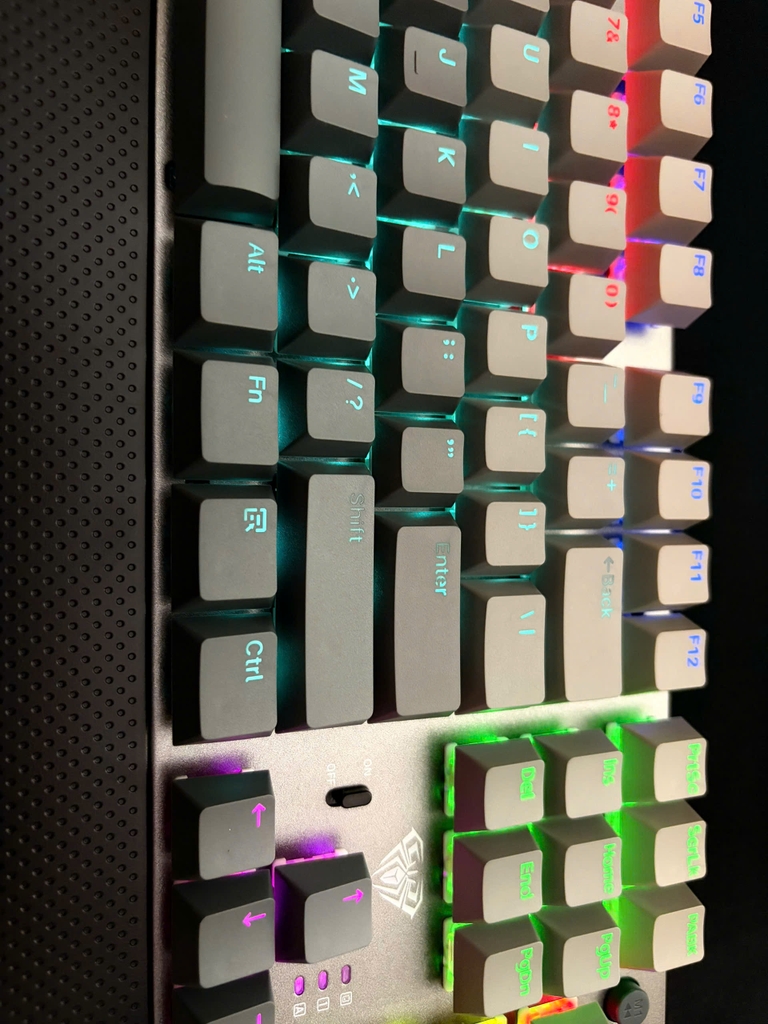 Bàn phím cơ Aula 3 MODE F2088AIR xám đen gradient Red Switch