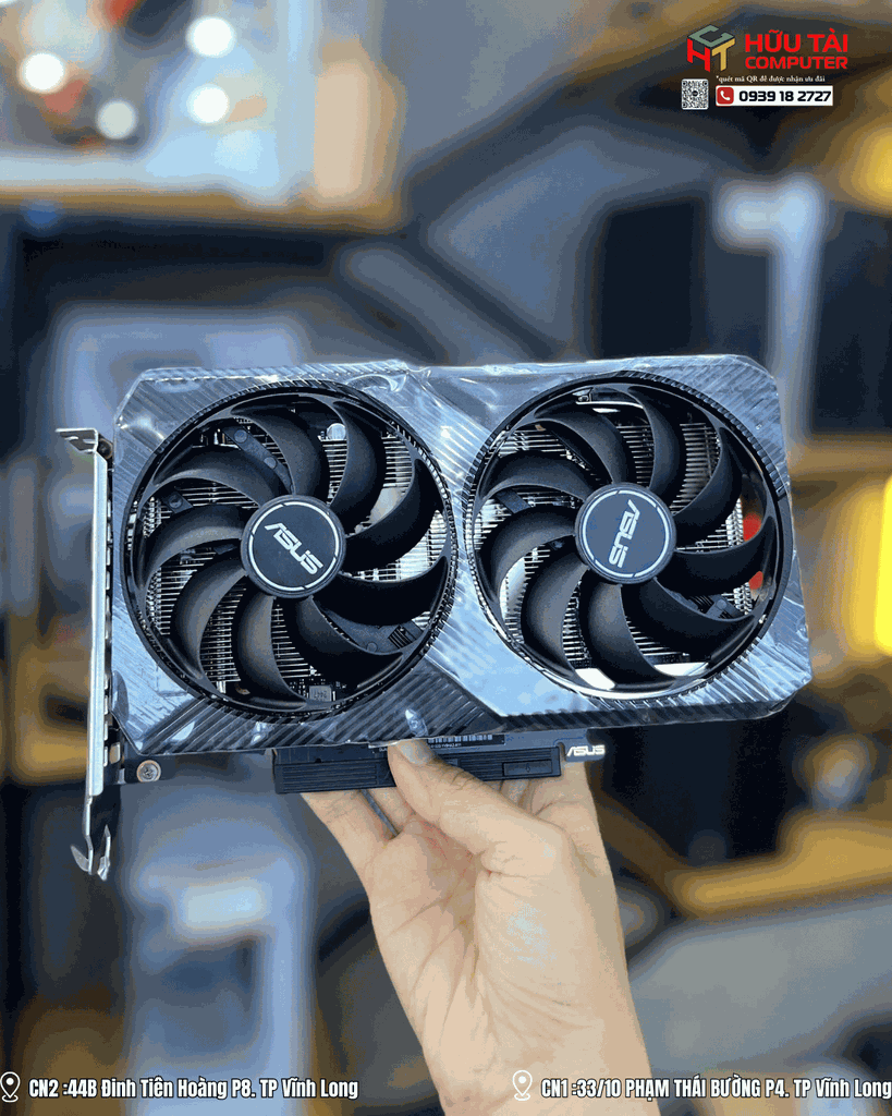 VGA Asus DUAL RX 6500 XT OC 4GB V2 (DUAL-RX6500XT-O4G-V2)