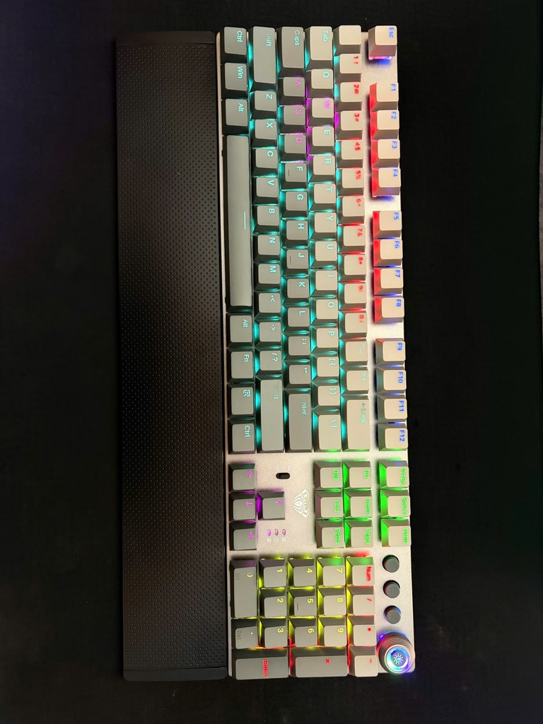 Bàn phím cơ Aula 3 MODE F2088AIR xám đen gradient Red Switch