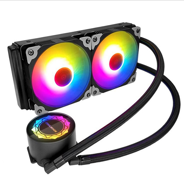 Tản nhiệt AIO Coolmoon AR 240 RGB 2 Fan Black