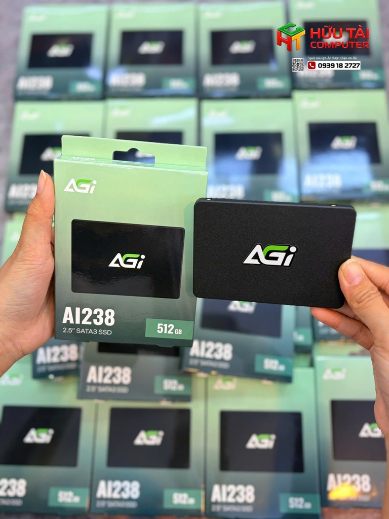 SSD AGI AI238 2.5 512G QLC RETAIL COLOR BOX (AGI500GIMAI238-CB)
