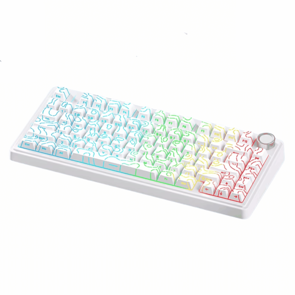 Bàn phím cơ không dây 3 mode AULA F75 - Trắng Contour, Star Vector Switch (1431)