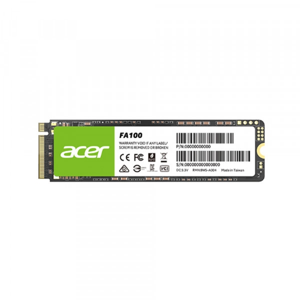 SSD Acer FA100 512GB (NVMe PCIe/ Gen3x4 M2.2280/ 3200MB/S/ 2200MB/S)