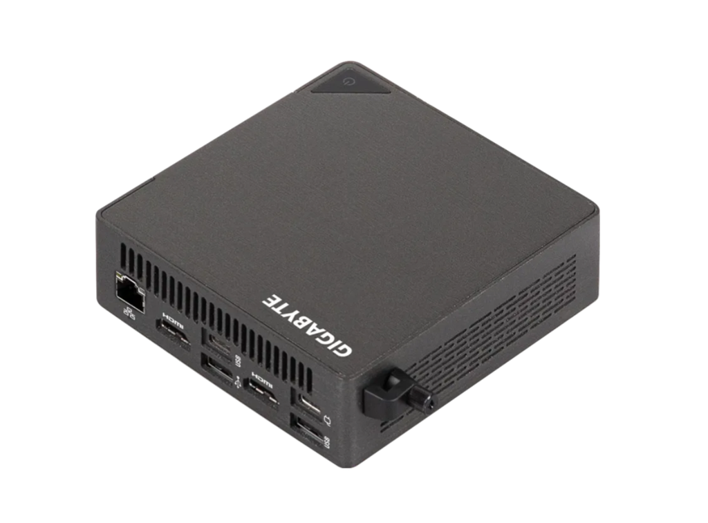 GIGABYTE BRIX (GB-BRU7-255H) Ultra7 255H/2xD5-6400 /2xNVMe/2xHDMI/1xUSB4/WF7/BT/1xLAN/VESA/nOS/ĐEN